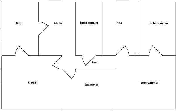 Plan der Dachgeschosswohnung